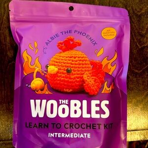 The Woobles learn to crochet kit, Albie The Phoenix.